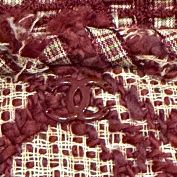 Chanel Burgundy Tweed Dress - Picture 9 of 17